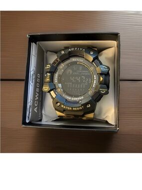 Invicta Black and Gold Digital Sport Watch